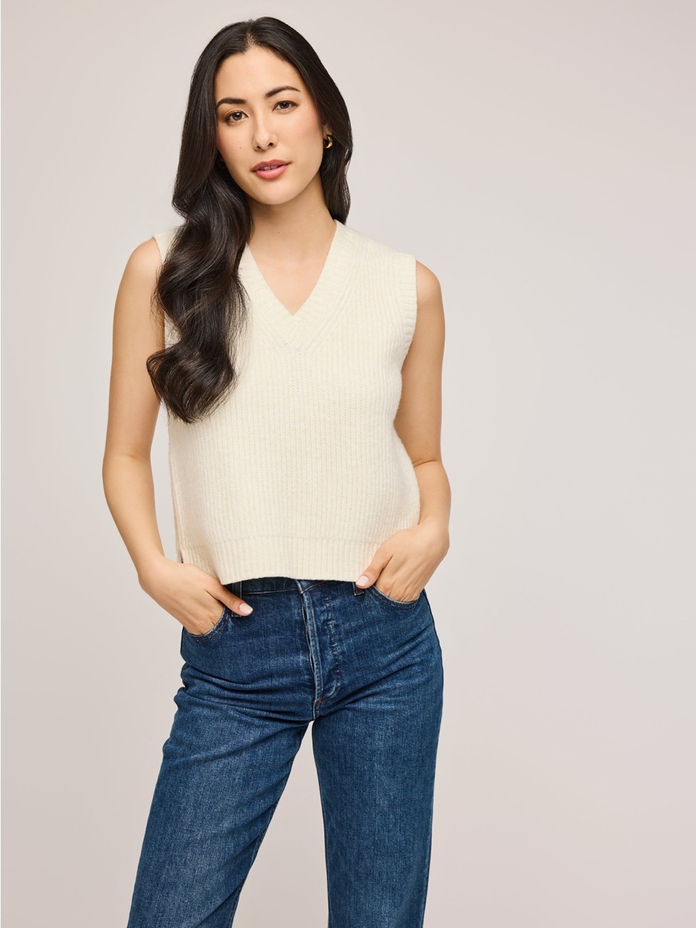 Gentle Fawn Cream Knit Sweater Tank